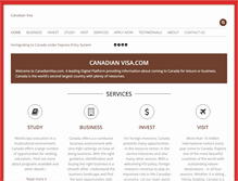 Tablet Screenshot of canadianvisa.com